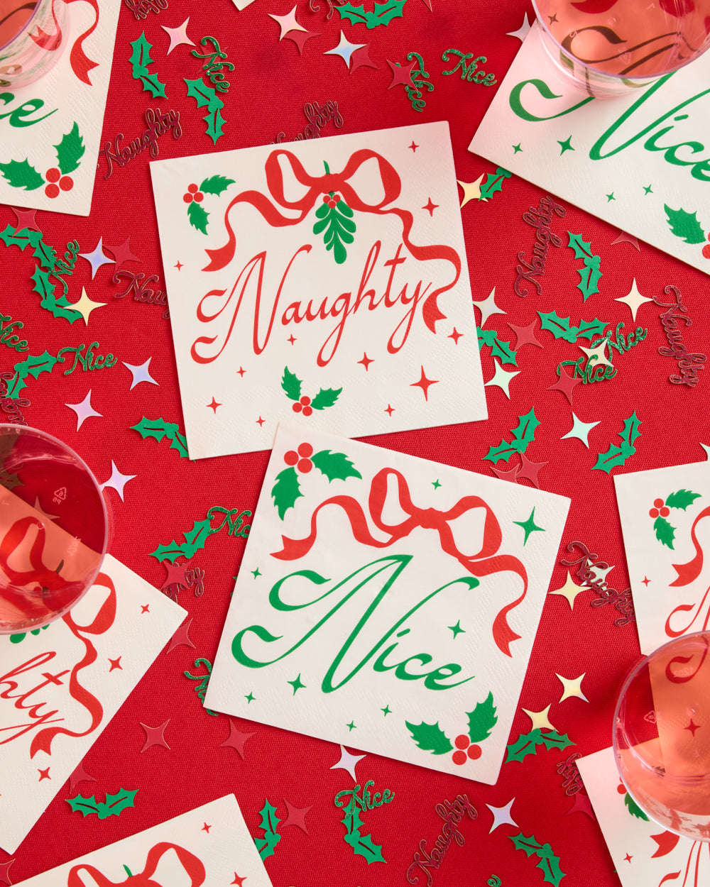 Naughty or Nice Napkins - 50 paper napkins