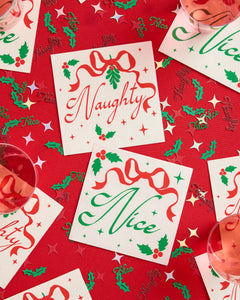 Naughty or Nice Napkins - 50 paper napkins