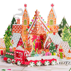 Gingerbread Town Pop Up Card