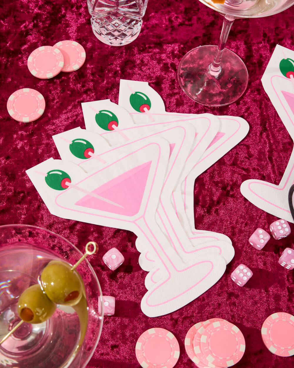 Pink Martini Napkins - 25 paper napkins