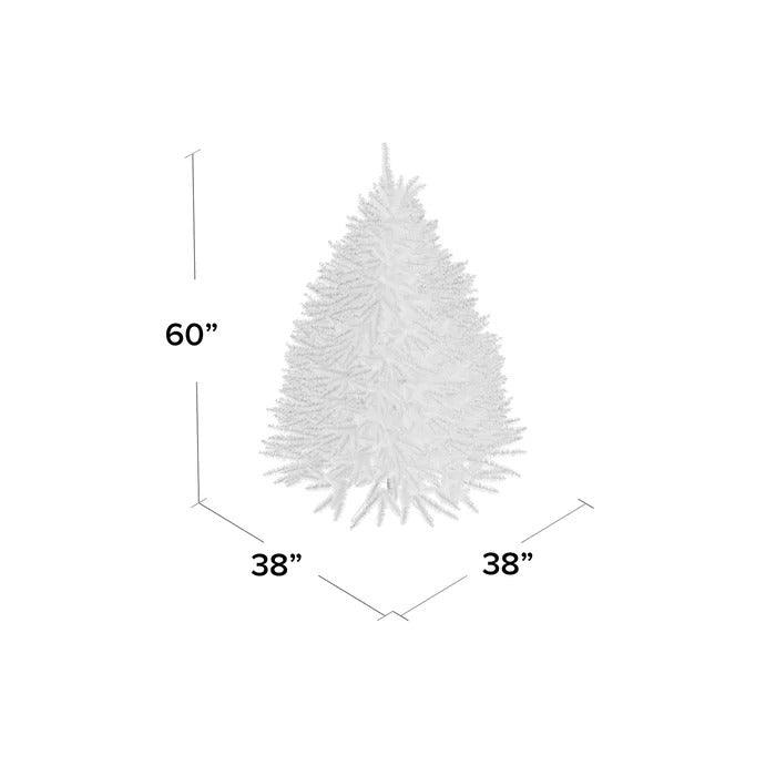 Matthias Patriotic Red, White & Blue Pre-Lit Christmas Tree, 5 to 7.5 ft