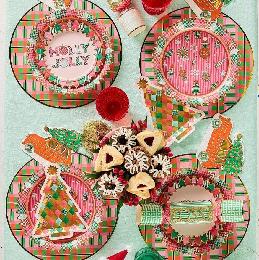 Christmas Plaid Holiday Placemats (10 count)