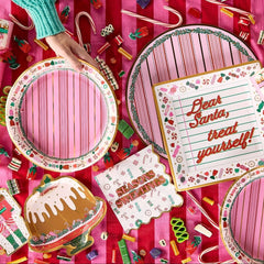 Peppermint Party Christmas Dinner Plates (10 count)