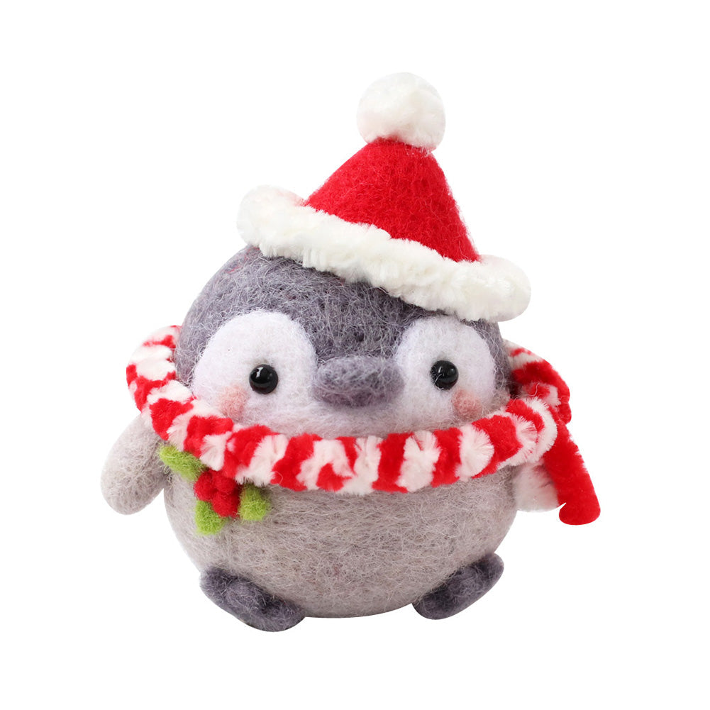 Santa Hat Penguin Needle Felting Kit