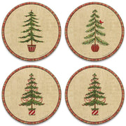 Natural Christmas Coaster (Set of 4)