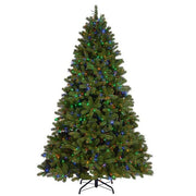 7.5 ft Downswept Douglas Fir Pre-Lit Christmas Tree, 3000 Dual Color Cosmic LEDs