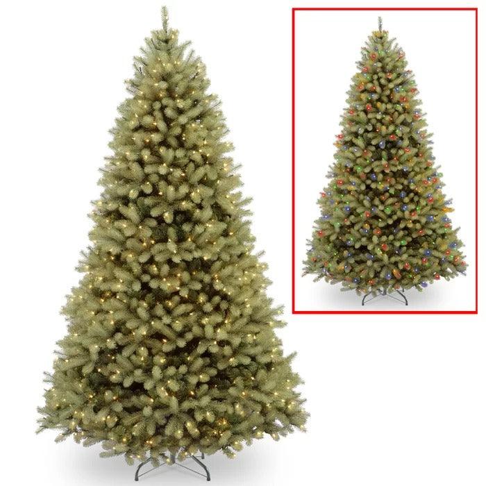 Downswept Douglas Fir Pre-Lit Christmas Tree with Dual Color LEDs, 9 to 10 ft