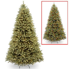 Downswept Douglas Fir Pre-Lit Christmas Tree with Dual Color LEDs, 9 to 10 ft