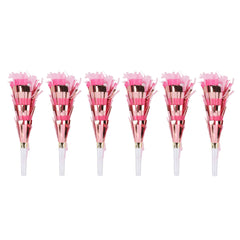 Pop of Pink Confetti Party Blowers (6 ct)