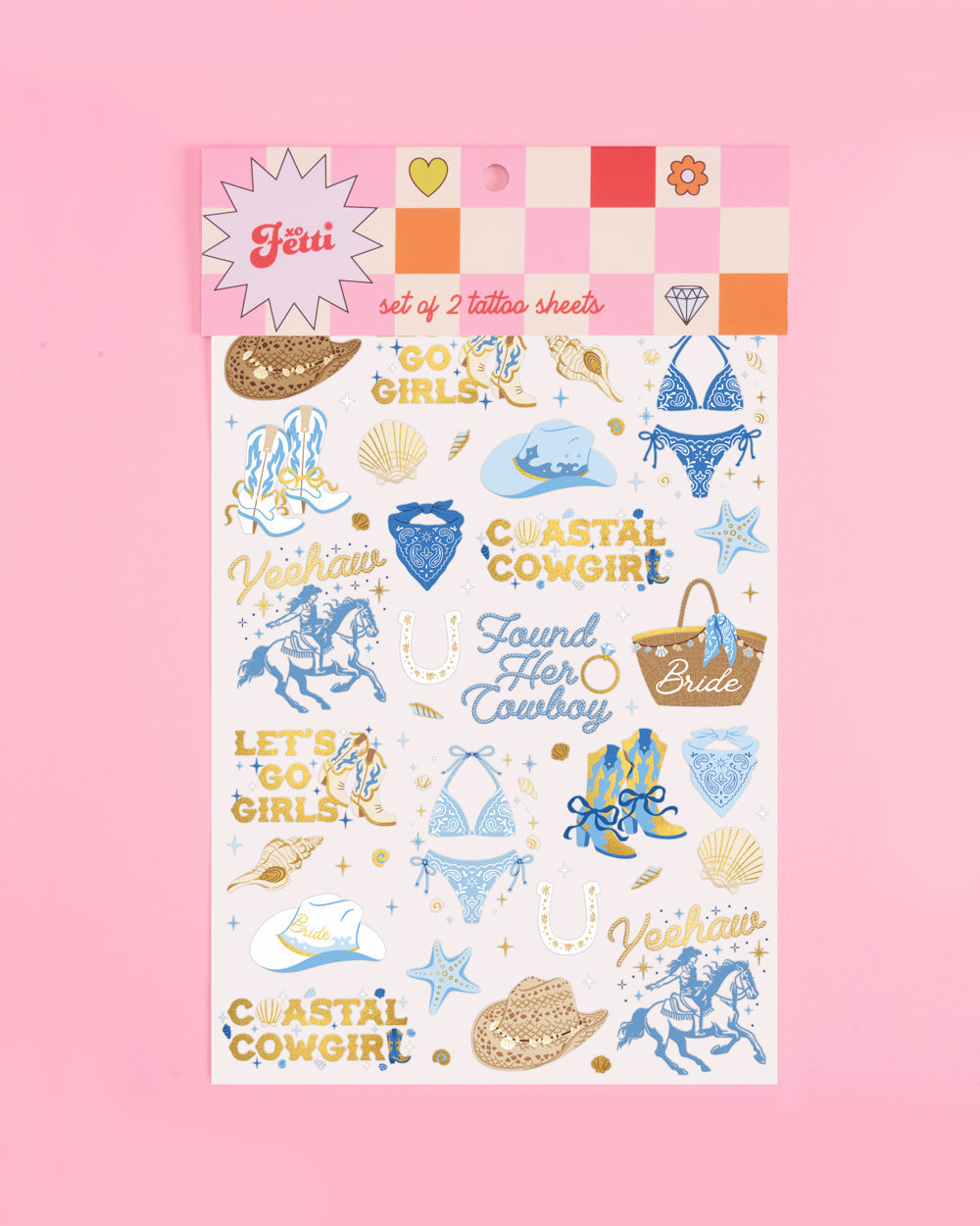 Coastal Cowgirl Tats - 54 temporary tattoos