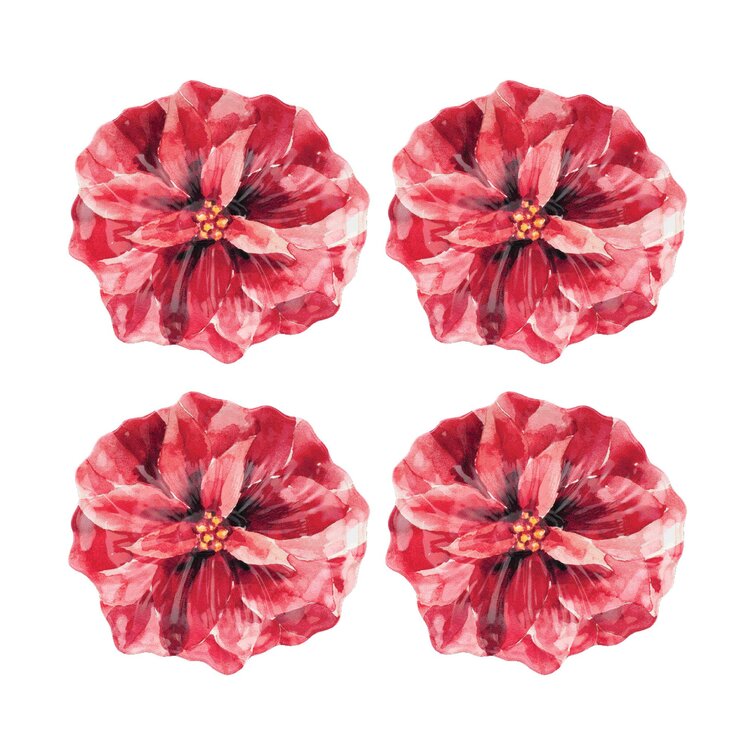 Poinsettias Dinnerware Set (Set of 16)