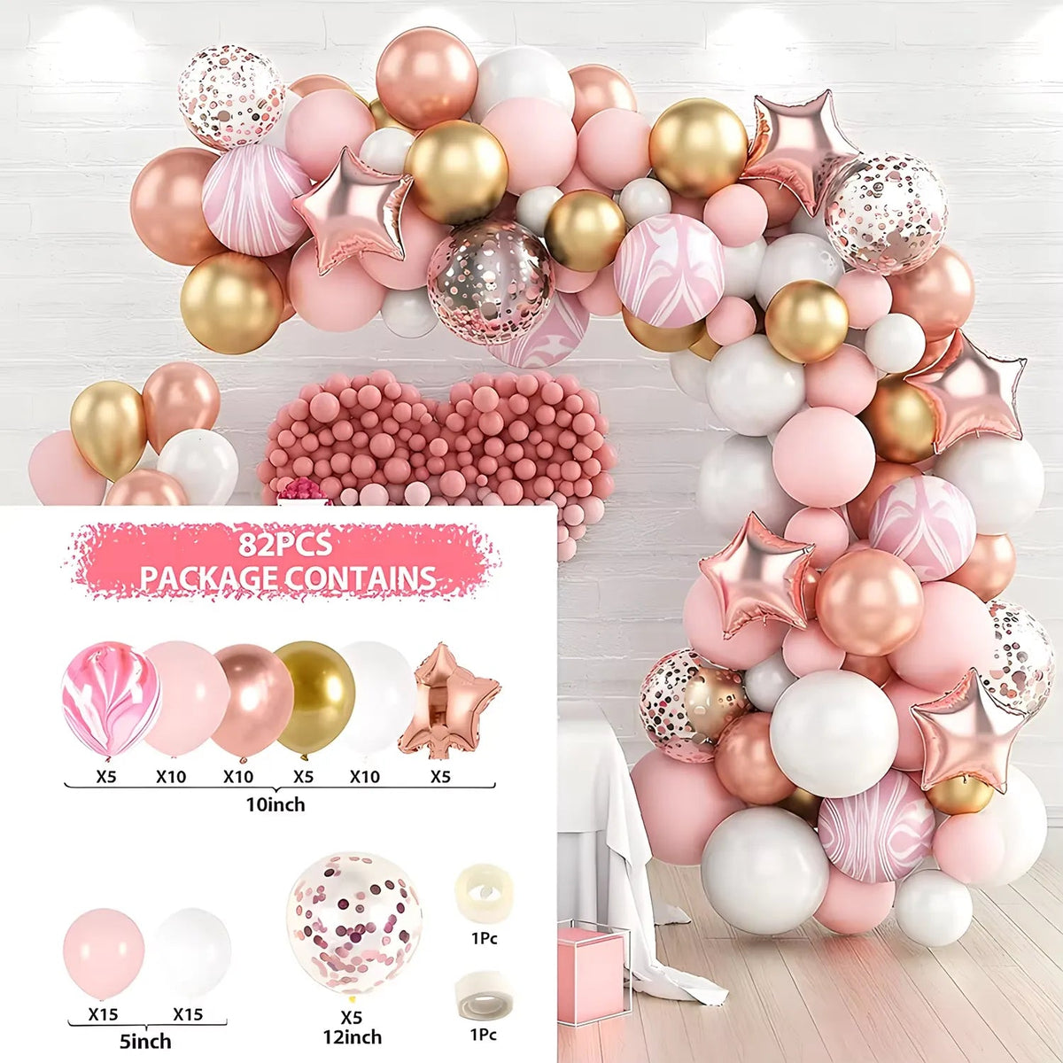 Party Balloon Decoration Set by Wizardi F07M2-33 EMB0132