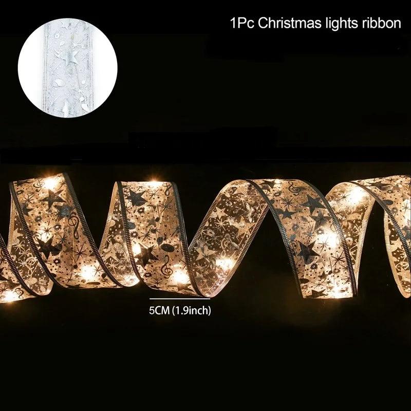 Christmas Ribbon Fairy Light String