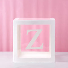 First Birthday Balloon Boxes For Party Decorations 1st Birthday Balloon Blocks Decor with ONE Letter Boy Girl Baby Shower Decor