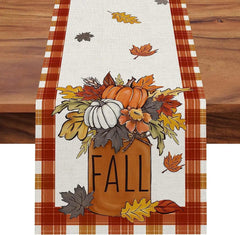 Autumn Thanksgiving Table Runners, 72 to 108 in