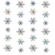 Glitter 3D Snowflake Christmas Ornament