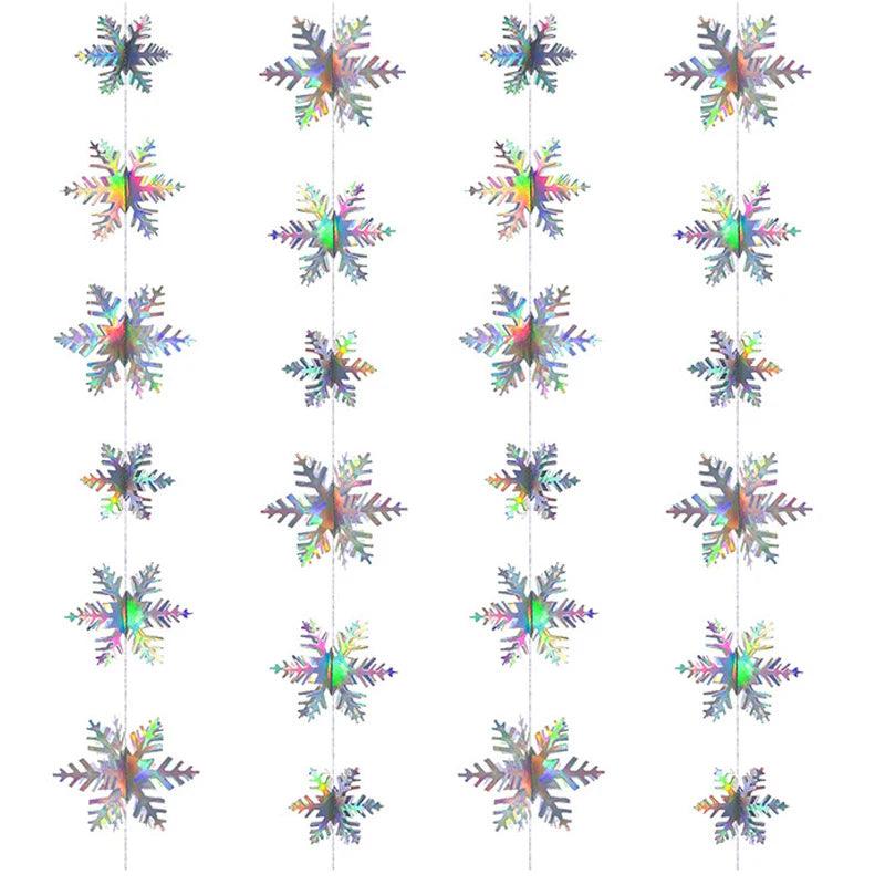 Glitter 3D Snowflake Christmas Ornament