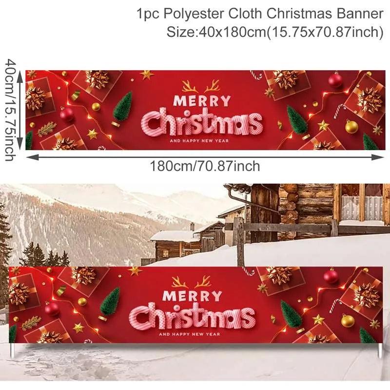 Merry Christmas Outdoor Banners, 44 Designs