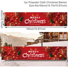 Merry Christmas Outdoor Banners, 44 Designs
