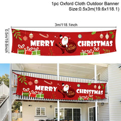 Merry Christmas Outdoor Banners, 44 Designs