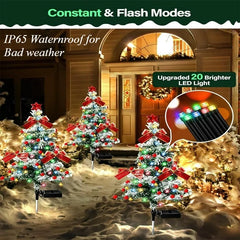 Solar Cedar Christmas Tree Light Decoration Outdoor Courtyard Garden Grounded Lawn Light Christmas Atmosphere Night Light