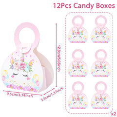 Unicorn Gift Boxes Birthday Party Decoration Kids Unicorn Party Favor Boxes Baby Shower Birthday Party Decorations Supplies