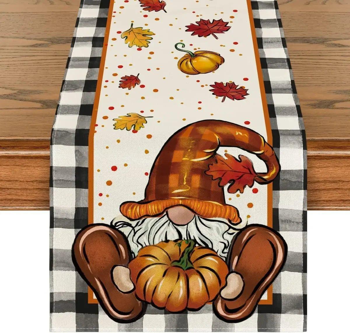 Autumn Thanksgiving Table Runners, 72 to 108 in