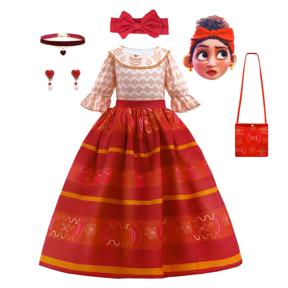 Girls' Dolores from Encanto Costume Dress