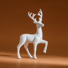 Room Decor Mother Deer Cute Kids Room Decor Sculptures Kawaii Miniatures Sculptures Christmas Home Decoration Fawn Figurines
