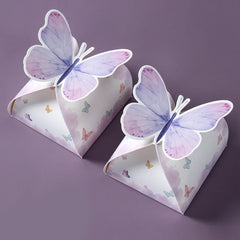 Pink Butterfly Candy Gifts Box Happy Birthday Party Decor Kids Girl Butterfly Wedding Birthday Party Supplies Baby Shower Decor