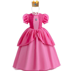 Girls Princess Peach Cosplay Dress