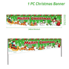 Merry Christmas Outdoor Banners, 44 Designs