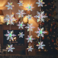 Glitter 3D Snowflake Christmas Ornament