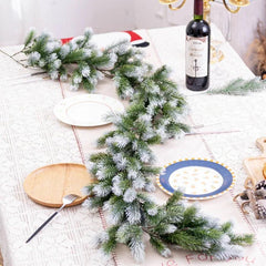 Christmas Pine Vine Garland with LED Decor