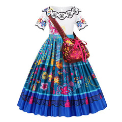 Girls Mirabel Encanto Cosplay Dress