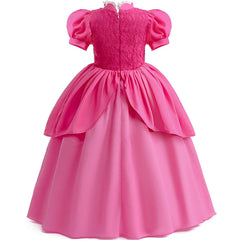 Girls Princess Peach Cosplay Dress