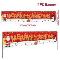 Merry Christmas Outdoor Banners, 44 Designs
