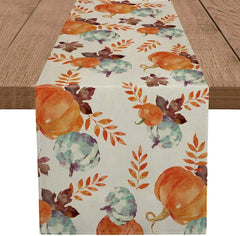Autumn Thanksgiving Table Runners, 72 to 108 in