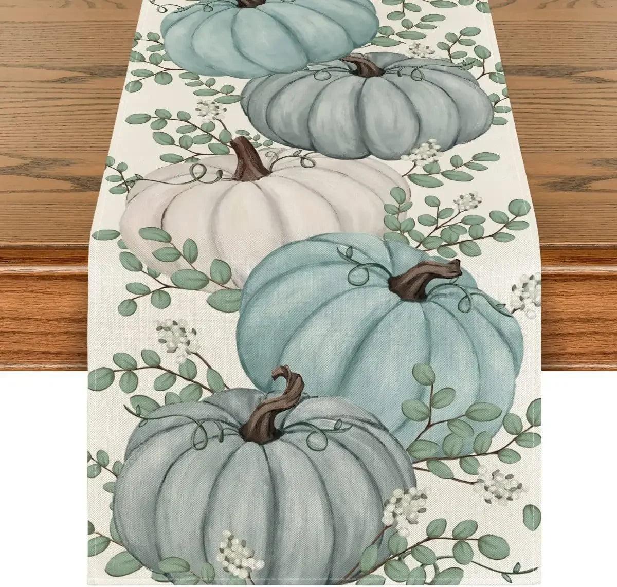 Autumn Thanksgiving Table Runners, 72 to 108 in