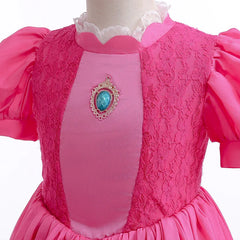 Girls Princess Peach Cosplay Dress
