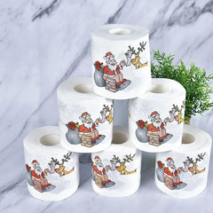 Christmas Santa Claus Bath Toilet Roll Paper Merry Christmas Decoration for Home 2025 Xmas Decor Navidad Natal New Year Gift