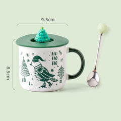 350 ml Christmas Ceramic Mug, Single or 3-Piece Set