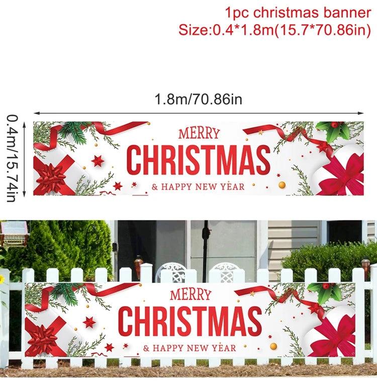 Merry Christmas Outdoor Banners, 44 Designs