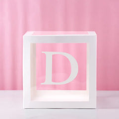 First Birthday Balloon Boxes For Party Decorations 1st Birthday Balloon Blocks Decor with ONE Letter Boy Girl Baby Shower Decor