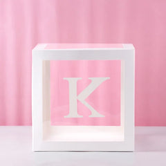 First Birthday Balloon Boxes For Party Decorations 1st Birthday Balloon Blocks Decor with ONE Letter Boy Girl Baby Shower Decor