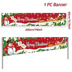 Merry Christmas Outdoor Banners, 44 Designs