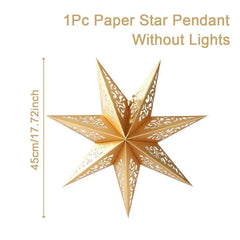 Hollow Star Hanging Ornament