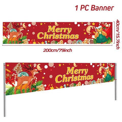 Merry Christmas Outdoor Banners, 44 Designs