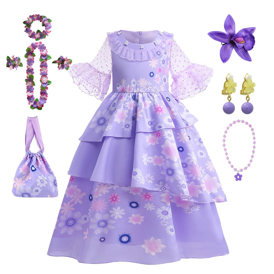 Girls' Dolores from Encanto Costume Dress