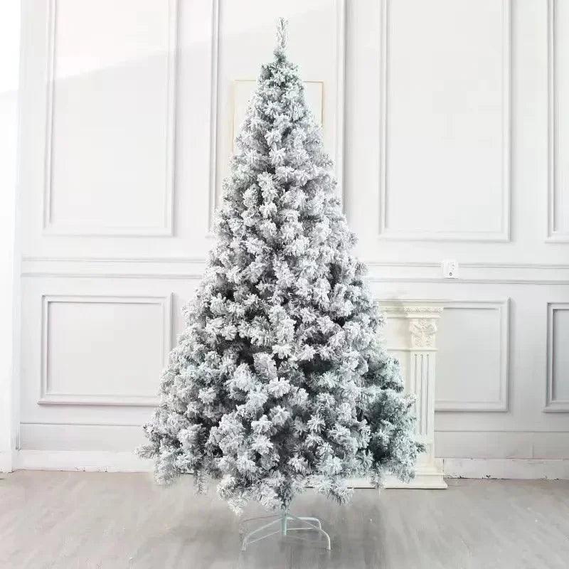 Snow-Flocked White Cedar Christmas Tree